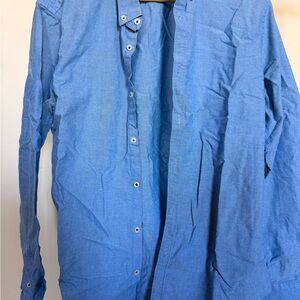 Zara Men's Light Blue Button Down Shirt